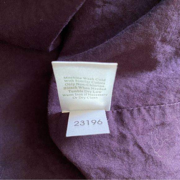 SOLD Garnet Hill floral cotton midi dress V neck fit and flare 10P 10 Petite - Picture 8 of 9